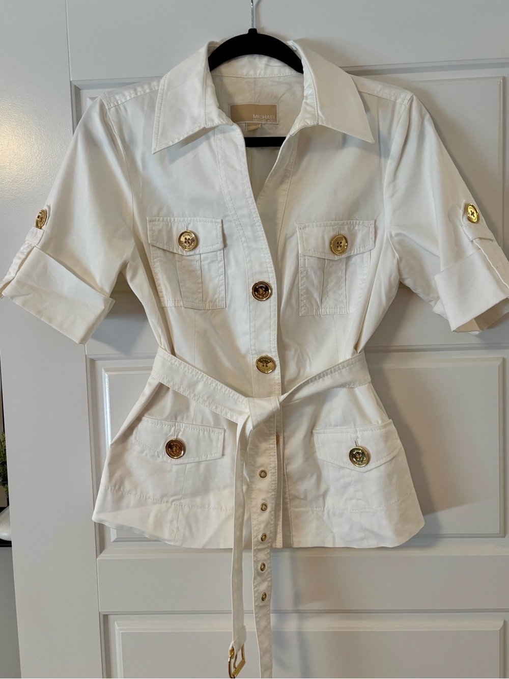 Michael Kors White Lightweight Jacket